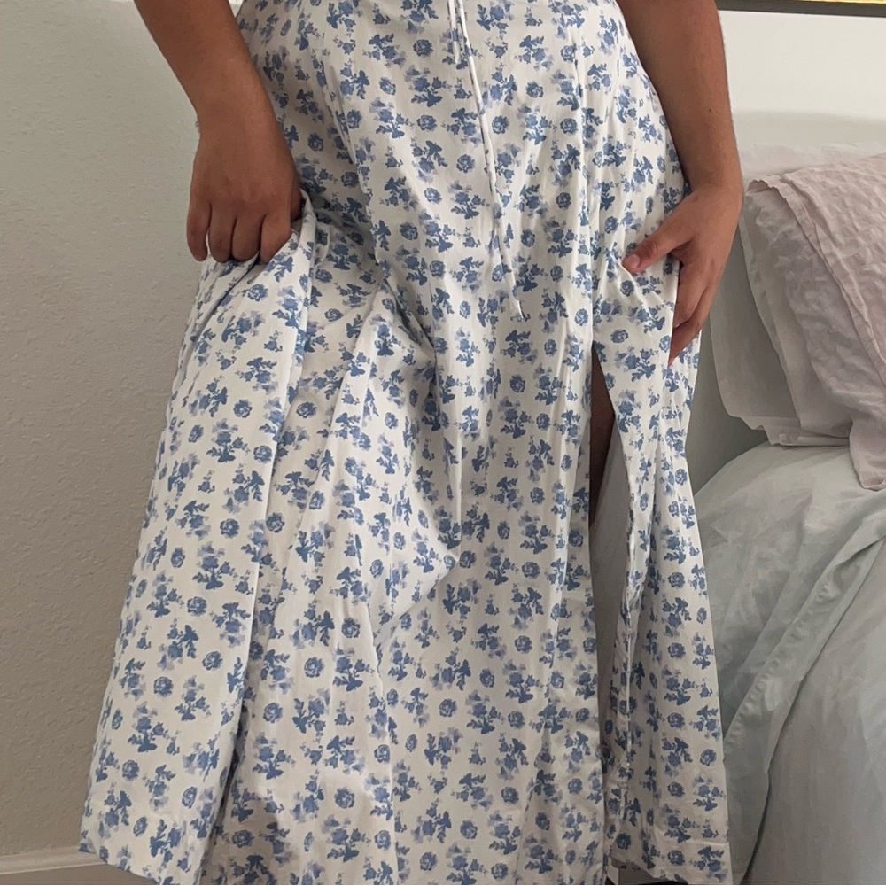 House of CB Blue Floral Midi Dress - Picture 8 of 12
